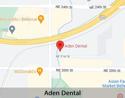 Map image for Dental Anxiety in Bellevue, WA